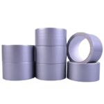 Sliver Gray Heavy Duty Waterproof Wrapping Cloth Tape Duct Tape Manufacturer With Rubber